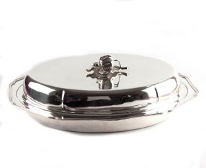 Oven dish holder with lid, art 017310M
