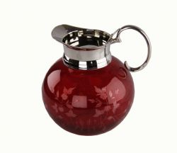 large jug and lid RED color, art 04034RO