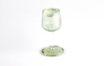 small glass - green, art 046180V
