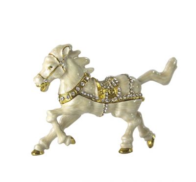 white horse with strass, art 077350W