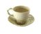 teacup with small plate creamware, art 0690007
