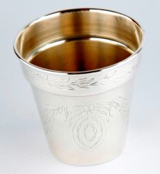 engraved vase holder D 11,5 H 11, art 019470C