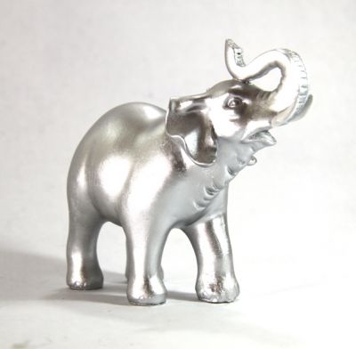 medium size silver elephant, art 0870415