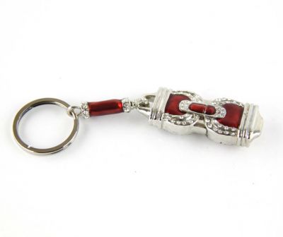 red key ring USB 2GB with strass, art. 076730R