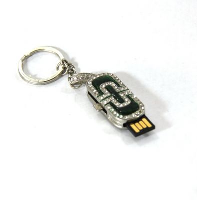 PORTACHIAVI VERDE  CON USB   2 GB, art 076690V