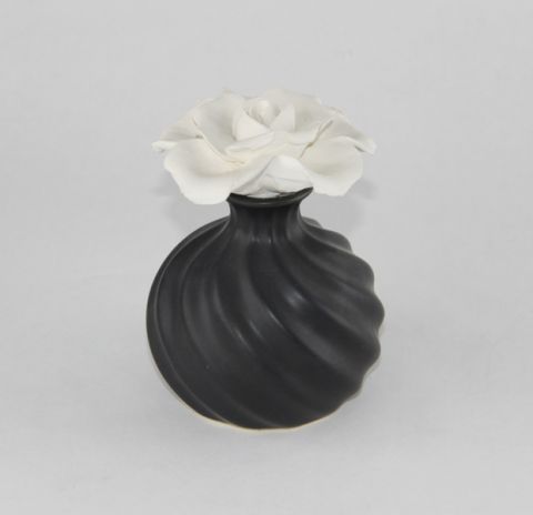 rose shaped fragrance diffuser - black, art 0890013