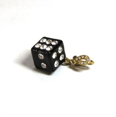 black good-luck charm dice, art 076890N