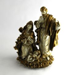 Medium size golden Nativity, art 0870155