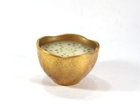 small cachepot with golden candle, art 9800005