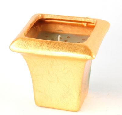 small cachepot with golden candle, art 9800012