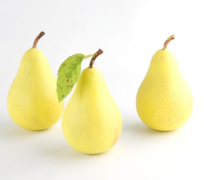 hand painted pears (set of 3), art 8900110