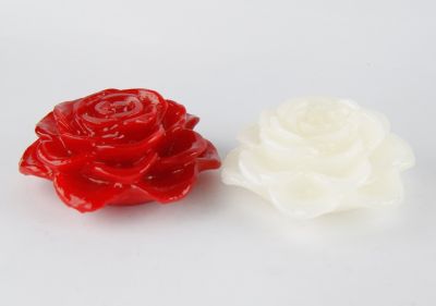 red rose shaped candle, art 8300107R