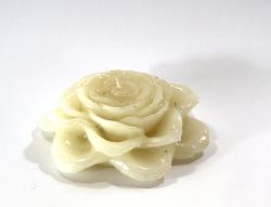 white rose shaped candle, art 8300108W