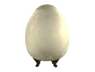 "collection morandi" egg with stand in bronze, art 0468200