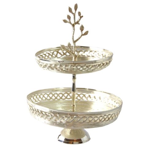 two stand round cake stand d. 26 and d. 21 cm, art 0414600