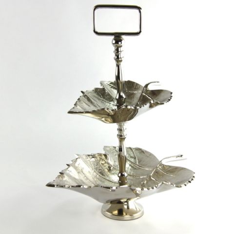 plane tree leaf stand in light alloy, art 9713205