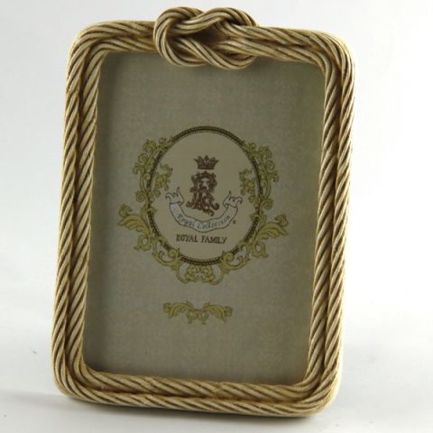 silver colour rectangular frame with knot "rope coll." 13x18cm, art 0870432