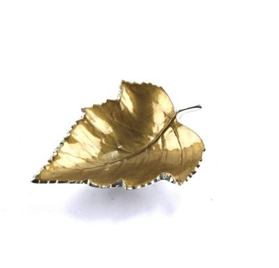 bright gold leaf in light alloy cm 24X19, art 9715203