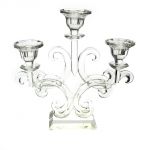 crystal candleholder centerpiece with three arms, art 0482800