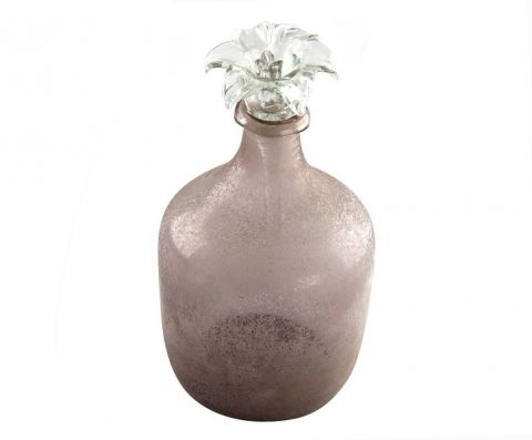 ancient bottle murano with flower cup, art 046670F