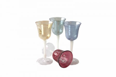 set of 4 "Florence" glasses assorted colours, art 0475100