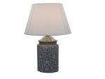 grey lamp with white decoration, art 0674300