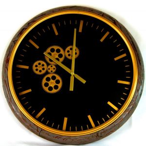 wall clock with visible gears, art 0820085