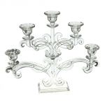 5 flames crystal candles holder- centerpiece, art 0483600