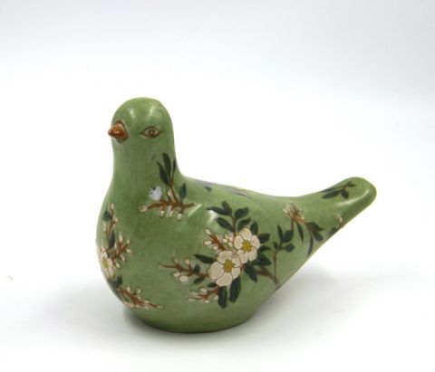 "secret garden" ceramic dove, art 0644700