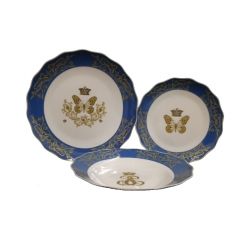 18 pcs "Queen Elisabeth" plates fine bone porcelain, art 0724001