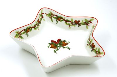 star shaped plate "christmas carol", art 9810312