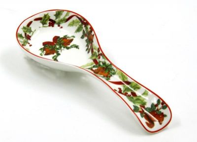 porcelain spoon holder "Christmas Carol", art 9810326