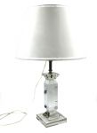 pure crystal lamp with squared base - cm 42, art 0545800