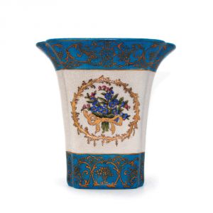 light blue ceramic vase, art 0663000