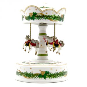 Carousel "gold Christmas" w/carillon, art 0709901