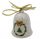 porcelain small bell "Gold Christmas", art 9810415