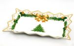 centerpiece with shaped border "Gold Christmas", art 9810416