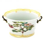 oval centerpiece-vase "flora Danica" with brass handles, art 0691116