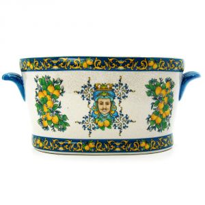 Large oval cachepot "Scent of Sicily", art 0691308