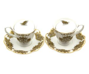 coffee moka with lid set of 2 "Blanche Royal", art 0721223