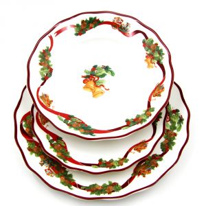 "christmas whishes" 18 pcs dishes service, art 0722901