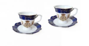 coffee moka set of 2 "Queen Elisabeth", art 0724003