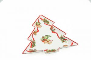 tree shaped plate "Christmas Whishes", art 9810614