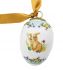 "spring easter" small egg with bunny and flowers, art 9812141