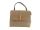 grace leather bag crocodile printedout and bamboo closing mud color, art 0780339