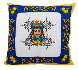 Cushion "Scent of Sicily" Man 40x40 cm with filler, art 0859741