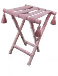 table pliant - pink coloured velvet, art 04101RS