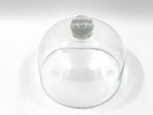 glass cloche with glass knob, art 0423500