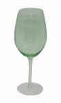 6 pcs set wine goblets green color, art 0474814