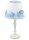 white rechargeable usb led lamp with "sea" lampshade, art 0546311